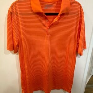 Nike Men's Orange Polo Shirt